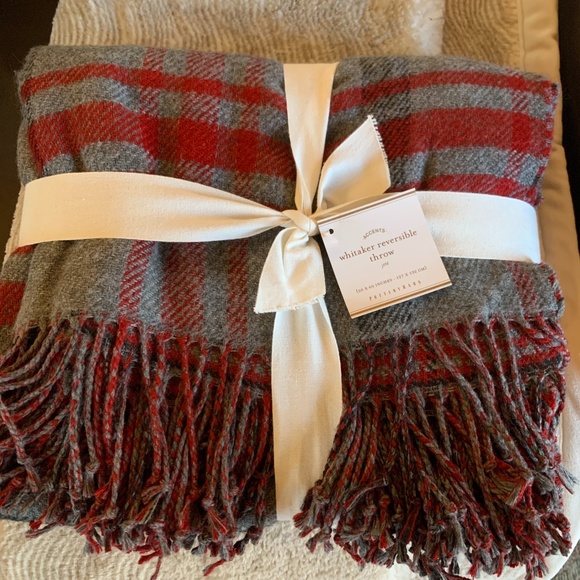 Pottery Barn Other - Pottery Barn Whitaker Reversible Throw